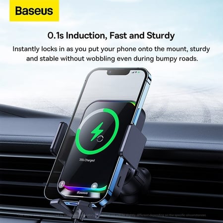 حامل جوال بشحن لاسلكي بيسوس Baseus Electric Holder