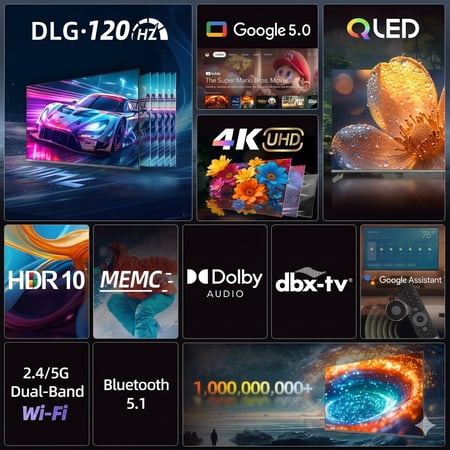 شاشة تشيك الذكي 65 بوصة كيو إل إي دي بدقة 4K