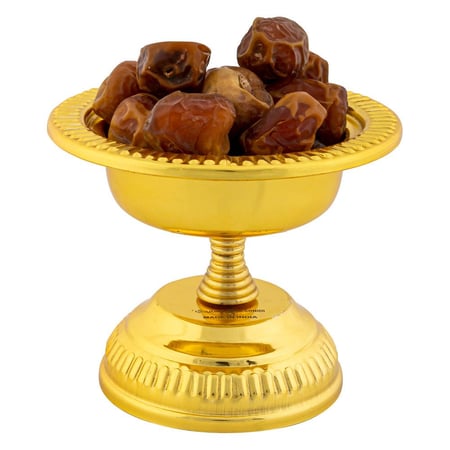 تمرية نحاس هندي 18 سم - يحافظ على المظهر الأنيق، سهل الحمل والتنظيف، مناسب للمناسبات والرحلات،ضمان سنتان