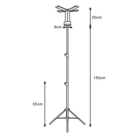 لمبة تخييم اضاءة LED قابلة للشحن، مع حامل للشحن،ضمان سنتان