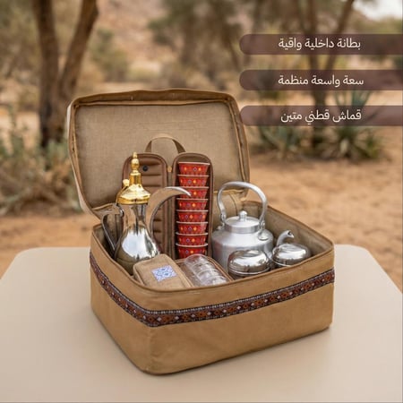 شنطة روفا منقوشة 32.4 لتر،قطنية مبطنة، ضمان سنتان