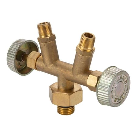 قسام غاز نحاس - تشغيل جهازين غاز في نفس الوقت، سهل التركيب، يعزز الأمان،ضمان سنتان