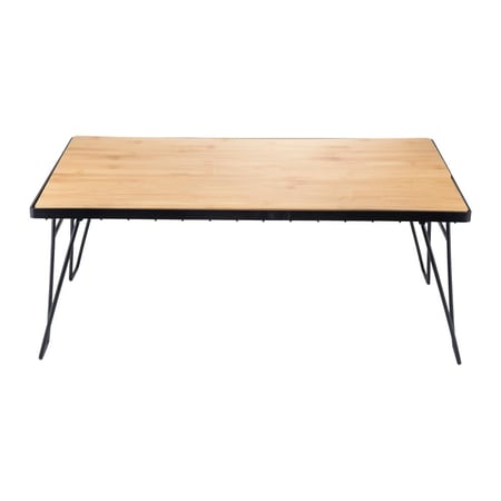 طاولة رحلات خشب البامبو قابلة للطي 35×60×23 سم تتحمل 30 كجم، سهلة النقل والتخزين،ضمان سنتان