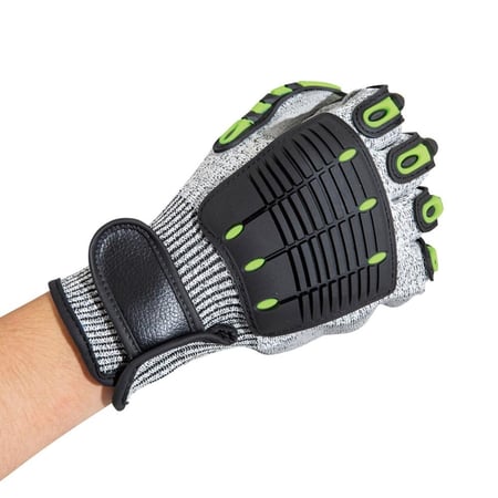 قفازات امان 25 سم- حماية عالية من القطع والصدمات، راحة أثناء الاستخدام، مناسبة للبيئات الخطرة،ضمان سنتان