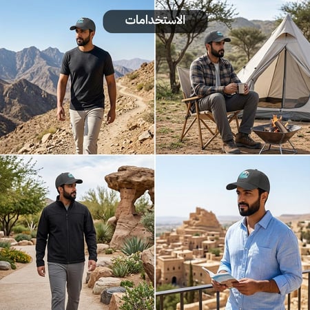 قبعة سريعة الجفاف للهايكنج، توفر حماية من الشمس والعوامل الجوية،ضمان سنتان