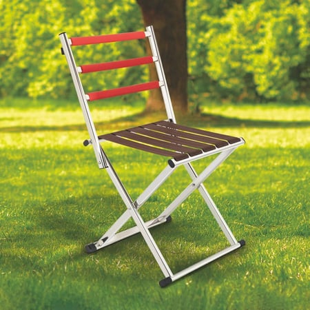 كرسي قابل للطي يتحمل 100 كجم، مناسب للاستخدامات المتعددة،ضمان سنتان