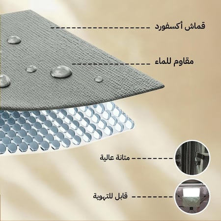 خيمة رحلات البر 1.5*1.5*1.7م، توفر مأوى مريح،ضمان سنتان