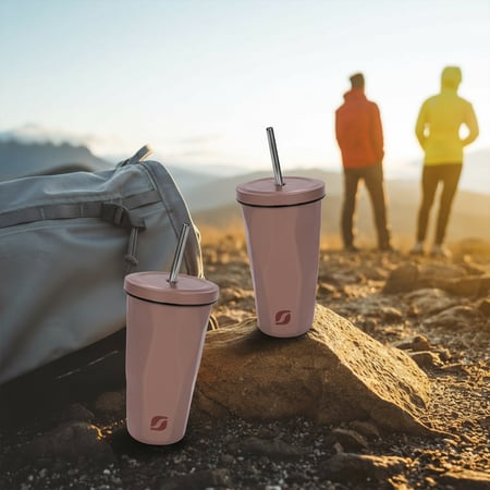 كوب قهوه ستانلس ستيل عالي الجودة حافظ للحراره والبروده 500 مل- يحافظ على حرارة أو برودة المشروب لفترة طويلة، سهل الحمل والتنظيف، عملي للاستخدام اليومي والتنقل،ضمان سنتان