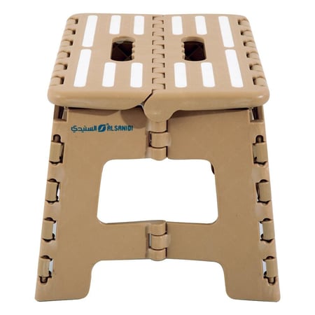 كرسي وسلم بلاستيك يتحمل 150 كجم- سهل الحمل والتخزين، ثابت وغير قابل للانزلاق، يتحمل وزن عالي،ضمان سنتان