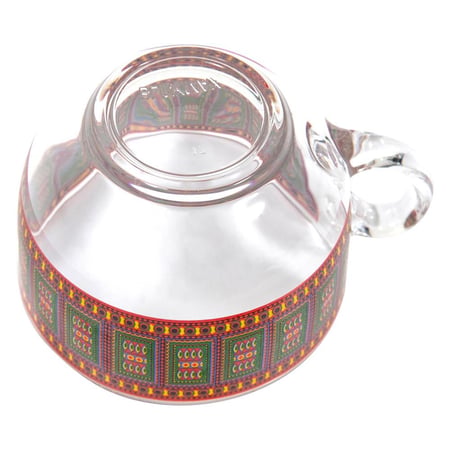 طقم اكواب نجدي 4 قطع زجاج 140 مل - متين للاستخدام اليومي، تصميم تراثي أنيق، سهل التنظيف والتخزين،ضمان سنتان