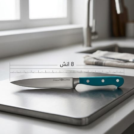 سكين الجزار ستانلس ستيل عالي الجودة 8 انش - تقطيع دقيق وسهل، متينة ومقاومة للصدأ، مريحة وآمنة في الاستخدام،ضمان سنتان