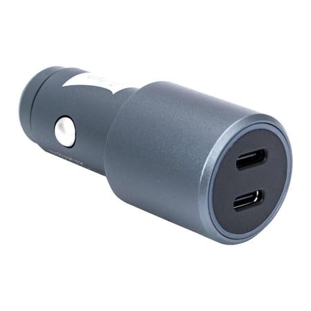 شاحن اجهزة على ولاعة السيارة بمخرجين قدرة 40 واط- شحن سريع لأكثر من جهاز، متين وخفيف الوزن، متوافق مع معظم المركبات،ضمان سنتان