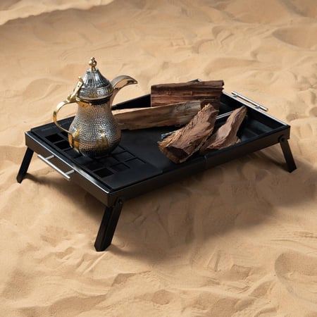 منقل مع جراب 40*60*18 سم- إشعال فحم سريع وسهل، سهل التخزين والنقل، يتحمل الاستخدام المتكرر،ضمان سنتان