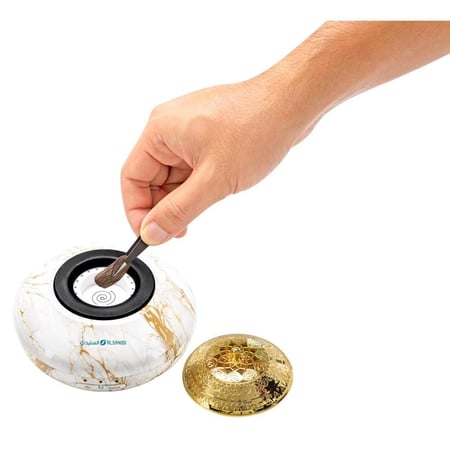 مبخرة كهربائية قابلة للشحن 12*12*8.5 سم قدرة2000 ملي - سهلة الحمل، شحن USB عملي، تصميم أنيق يناسب الهدايا،ضمان سنتان