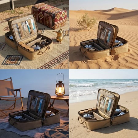 شنطة شاي وقهوة الوسام 13 قطعة،ضمان سنتان