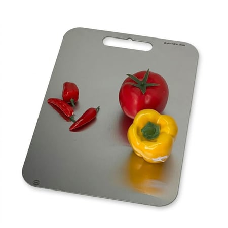 لوح تقطيع صحي استيل، 20×27سم، مثالي لتقطيع الخضروات، ضمان سنتان
