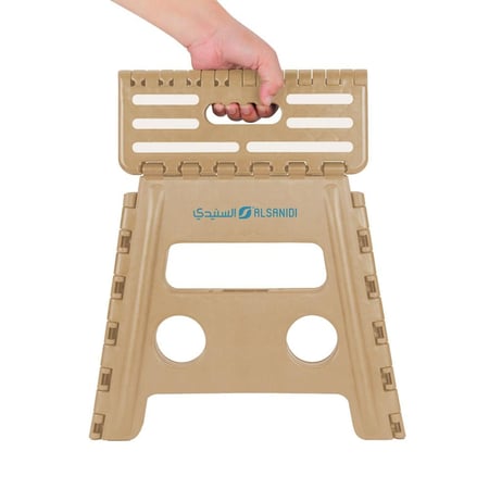 كرسي وسلم بلاستيك يتحمل 150 كجم- سهل الحمل والتخزين، يمنع الانزلاق، يتحمل وزن عالي،ضمان سنتان