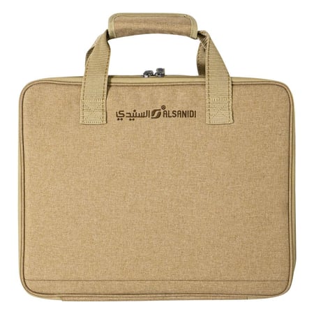 مشعل الفحم والحطب ستانلس ستيل مع جراب 30* 30* 35 سم- يتحمّل حرارة عالية، سهل الحمل والتخزين، عمر استخدام طويل،ضمان سنتان