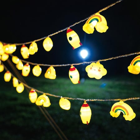 عقد اللمبات USB اصفر 10 متر، إضاءة قوية ودافئة،،ضمان سنتان