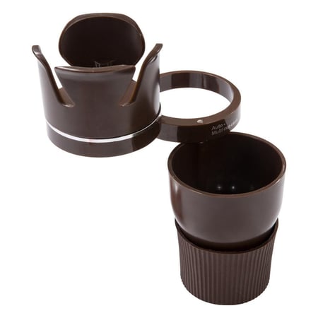 حامل اكواب وهواتف متحرك 19 سم - ينظم أغراض السيارة بفعالية، يوفر مساحة تخزين إضافية، يثبت الأغراض ويحميها من الحركة،ضمان سنتان