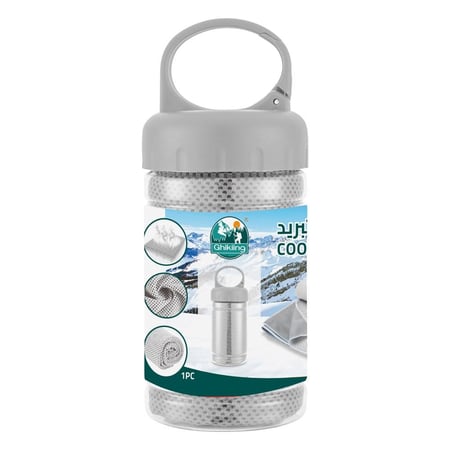 منشفة تبريد الياف ناعمة 30*100 سم- تبريد فوري، خفيفة وسهلة الحمل، لطيفة على البشرة،ضمان سنتان