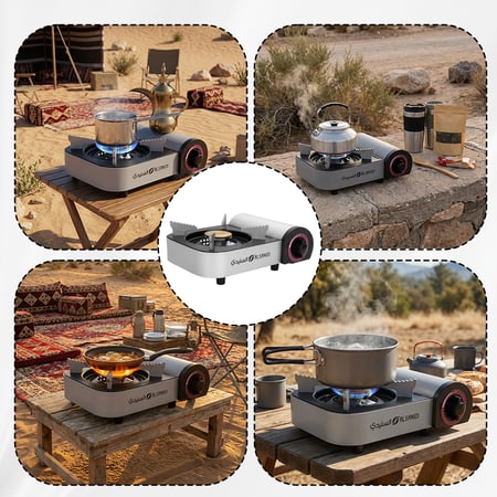 موقد غاز متنقل 2.5 كيلو واط، أداء طهي قوي وفعال،ضمان سنتان