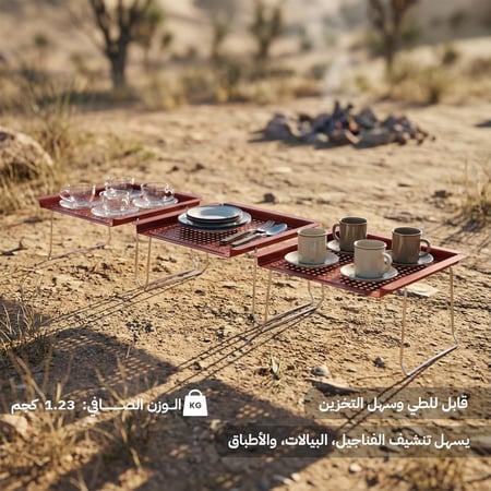 طاولة تنشيف اواني حديد مجلفن 54×31×16 سم، يتحمّل الاستخدام اليومي،ضمان سنتان