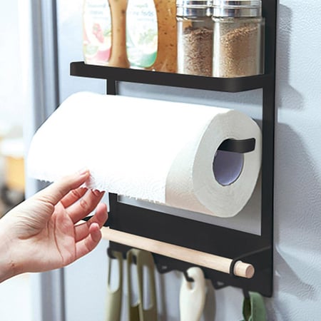 رف تخزين أدوات مطبخ 34×27.5×7.5 سم، يتحمل وزن جيد،ضمان سنتان