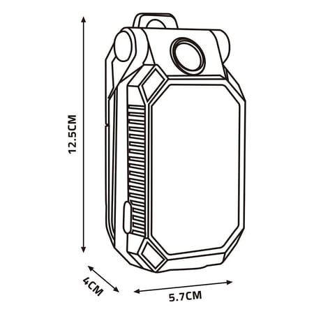 كشاف مخيمات قابل للشحن 400 لومن- إضاءة قوية، بطارية تدوم طويلاً، سهل الحمل والتنقل،
