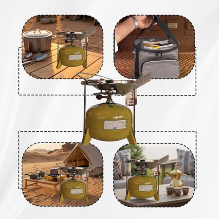 دبة غاز هندية 1.2 كجم كاملة مع الرأس، آمنة ،مع رأس وجراب،تصميم بريموس،ضمان 5 سنوات