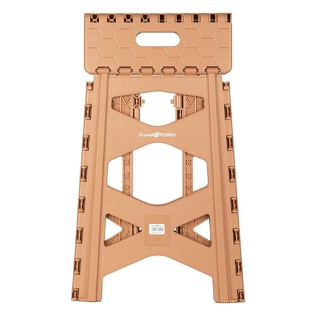 كرسي وسلم بلاستيك يتحمل 120 كجم- سهل الحمل والتخزين، يتحمّل الاستخدام المتكرر، يوفر مساحة،ضمان سنتان