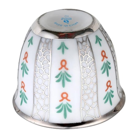 طقم فناجيل قهوة خزف 6 قطع - تدوم طويلًا، تضيف فخامة للمجلس، سهلة الاستخدام والتنظيف،ضمان سنتان