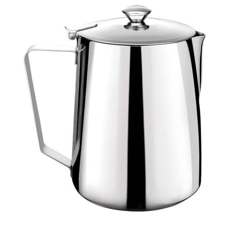 مفواح القهوة ستانلس ستيل عالي الجودة نقي 0.9 لتر - متينة وطويلة العمر، تصميم تراثي أصيل، مثالية للاستخدام الخارجي والداخلي،ضمان سنتان