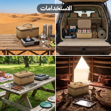 شنطة 6 علب غاز 450 جرام تخزين آمن ومنظم ضمان 3 سنوات