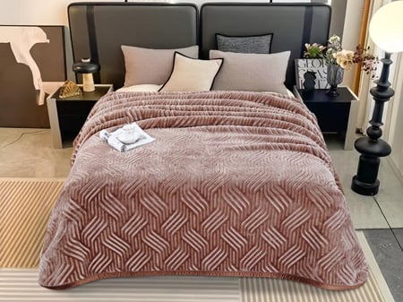 بطانية DONALOON مخمل وجهين مزدوج