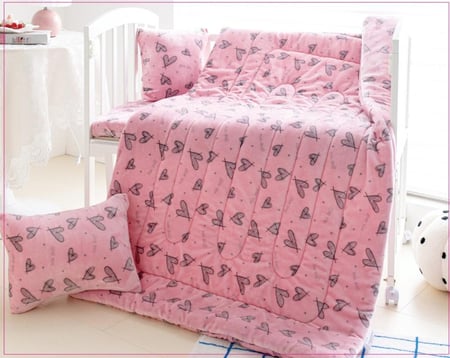 لحاف اطفال مخمل 4 قطع