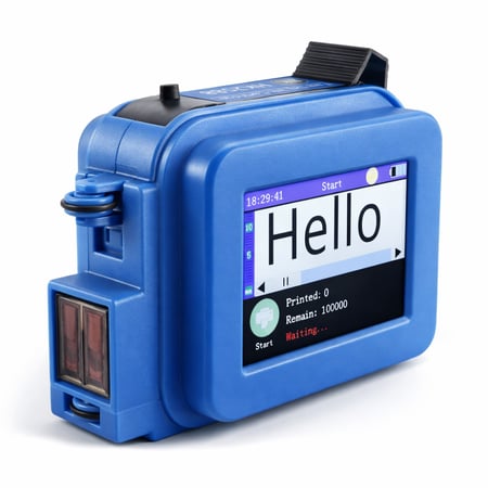 طابعة تاريخ إنتاج و إنتهاء + علبه حبر واحده لون اسود