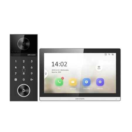 إنتركم هيكفيجن DS-KIS612-P بشاشة داخلية وكاميرا خارجية بدقة 4 ميجابكسل