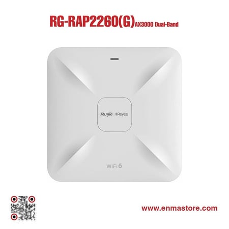 رويجي ريي RG-RAP2260(G) نقطة وصول سقفية مزدوجة النطاق Wi-Fi 6 AX1800