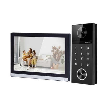 إنتركم هيكفيجن DS-KIS612-P بشاشة داخلية وكاميرا خارجية بدقة 4 ميجابكسل