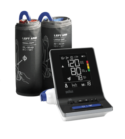 جهاز مراقبة ضغط الدم الكتروني من الذراع اكزاكت فيت 3 من براون Braun Exactfit 3 BUA 6150