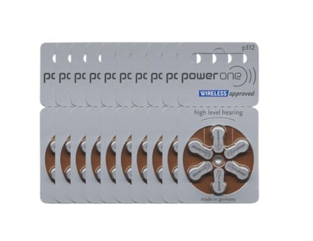 بطاريات للأجهزة المساعدة على السمع Power one عددة 10 حبات