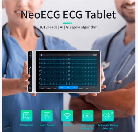 جهاز تخطيط القلب محمول NeoECG S120