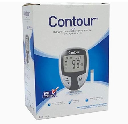 جهاز قياس نسبه السكر في الدم كونتور CONTOUR