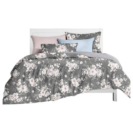 طقم لحاف سرير مزخرف مقاس مزدوج -6 قطع