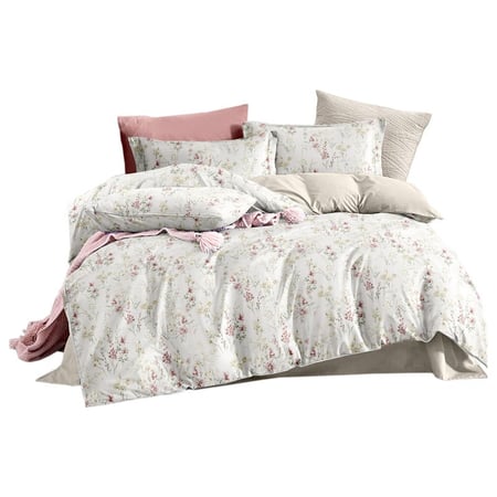 طقم لحاف سرير مزخرف مقاس مفرد -4 قطع