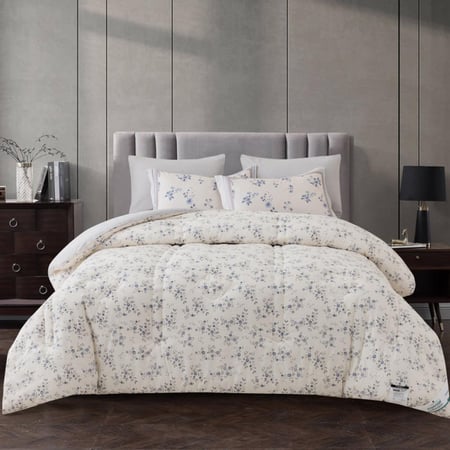 طقم لحاف قطن فاخر- مفرد ونص 4 قطع