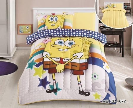 مفرش اطفال صيفي مفرد ونص 4 قطع