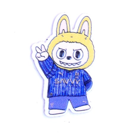 بروش-حديد-ملصقات-استيكرات-دبوس-اكسسوارات-الأرنب-الهلالي-مرح-هدية-كرتون