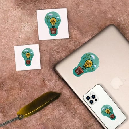 ستيكر الموبايل واللاب توب ( اغرس فكرة )